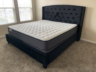 New In Box King Bed Frame With Mattress (Read Description Below)