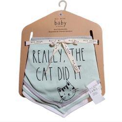 Rae Dunn Baby Really, The Cat Did It Set of 3 Bandana Bibs
