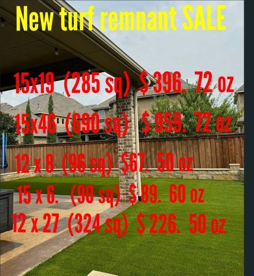 New artificial grass remnants (temecula