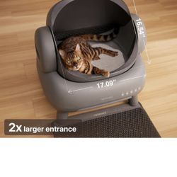Neakasa M1 Open-Top Self Cleaning Cat Litter Box, Automatic Cat Litter Box with APP Control, Odor-Free Waste Disposal Includes Trash Bagsk