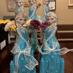 Elsa/frozen Centerpieces 