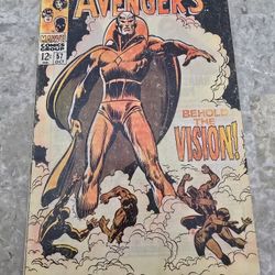 THE AVENGERS #57 1st APPEARANCE OF VISION SILVER AGE 1968 Comic Book