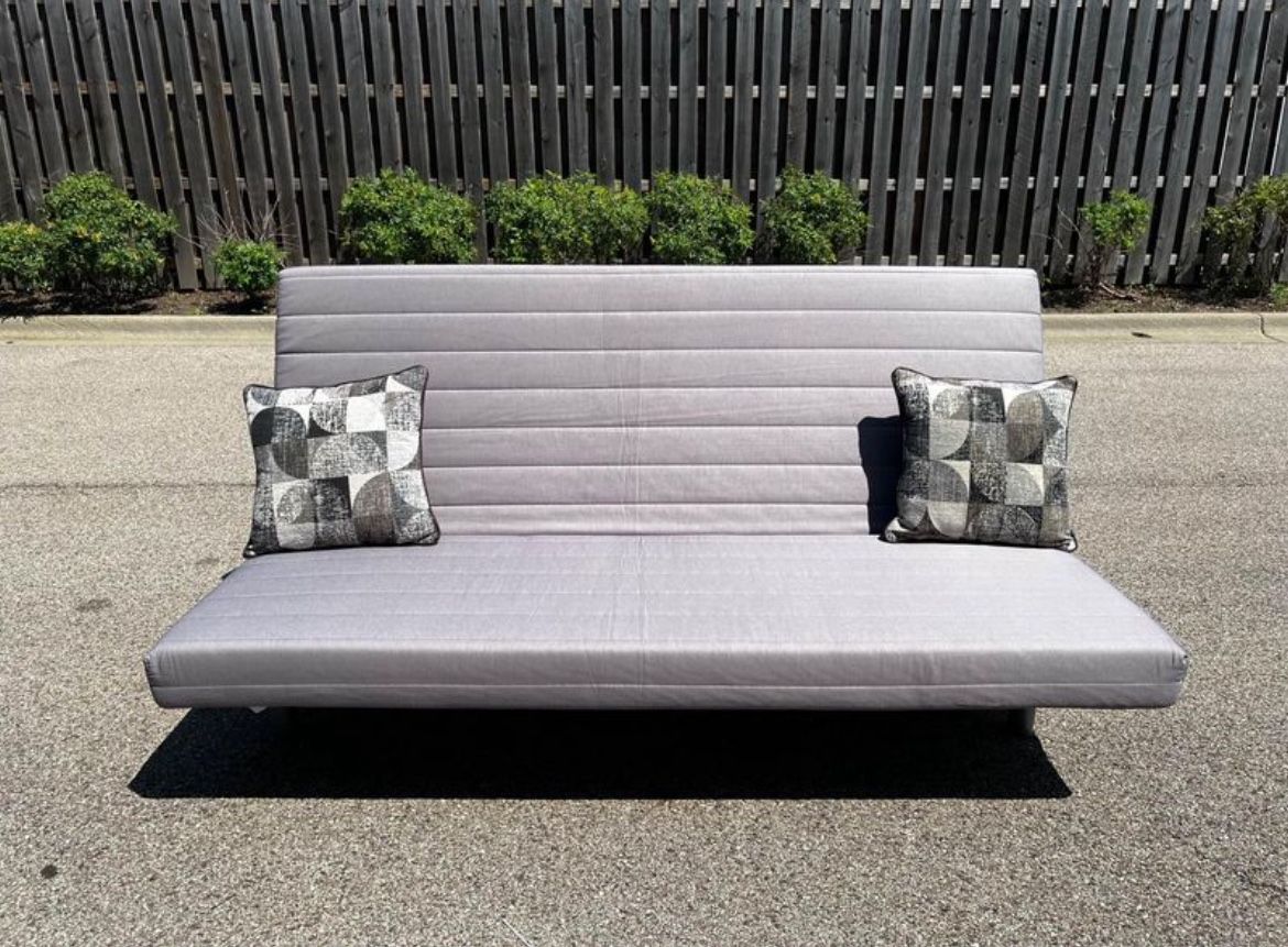 Beautiful Gray IKEA Futon Sofabed Couch! ***Free Delivery***