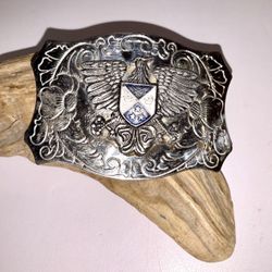 Vintage Western Eagle Shield Belt Buckle Rare!