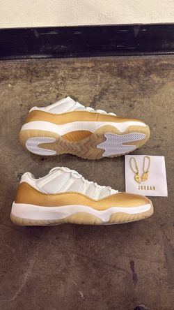 New Nike air Jordan 11 retro low white metallic gold Mother’s Day shoes Women’s 12, Men’s 10.5