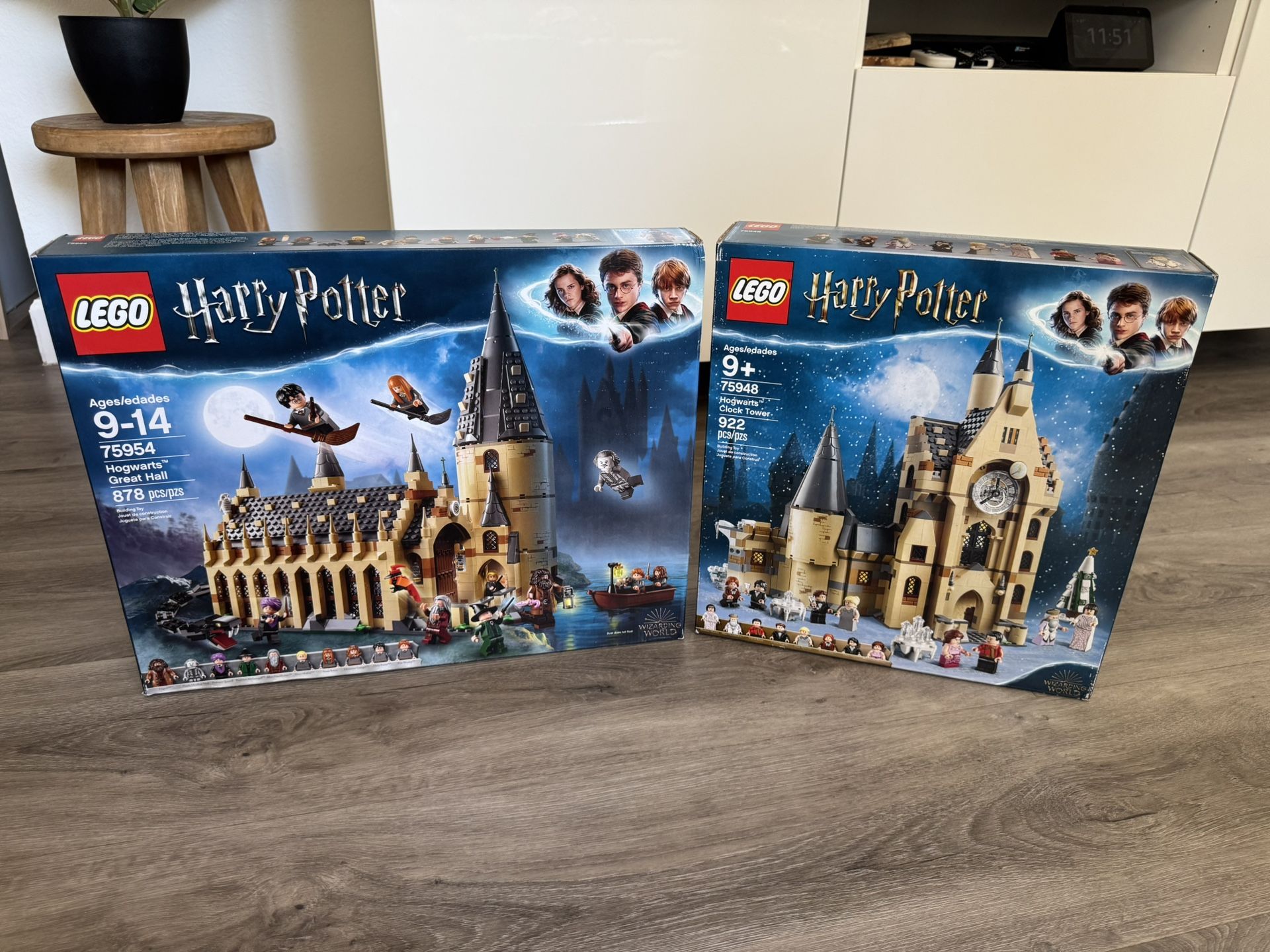 Lego Harry Potter Great Hall & Clock Tower Sets NEW