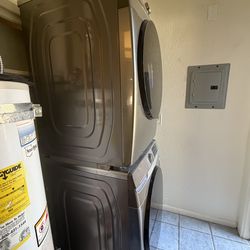 Stackable washer and dryer