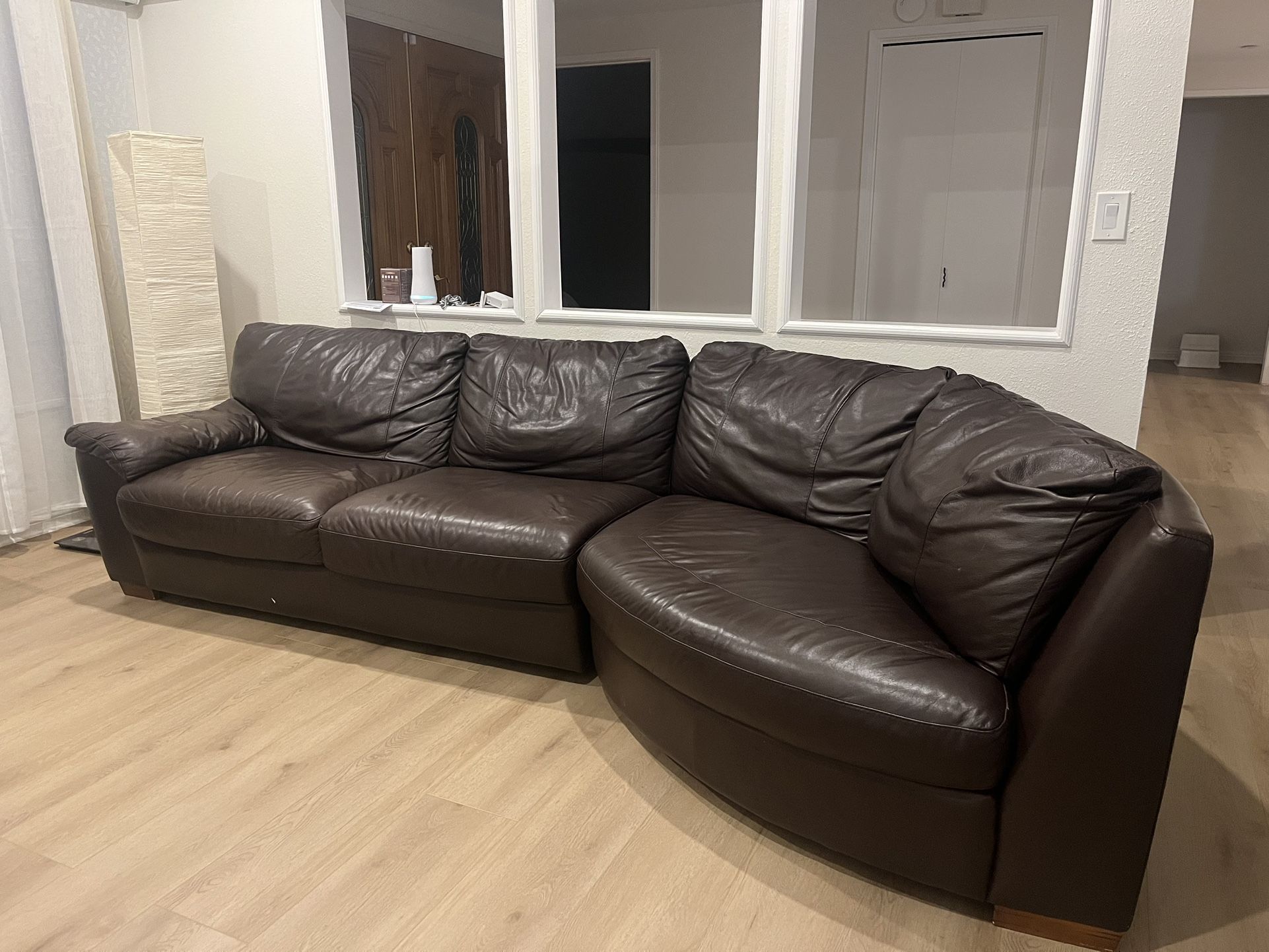 Leather Sofa - 2 Piece