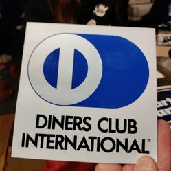 Diners Club International 5x5 Sticker 