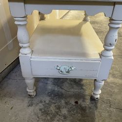 Hard Rock Maple Antique End Table