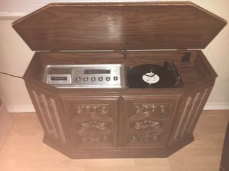 Vintage Stereo Console Record Player