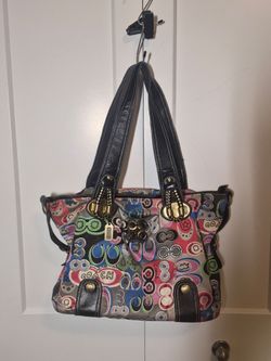 Multi Colored Coach Bag