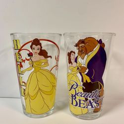 Beauty and the Beast Glass Cup Set