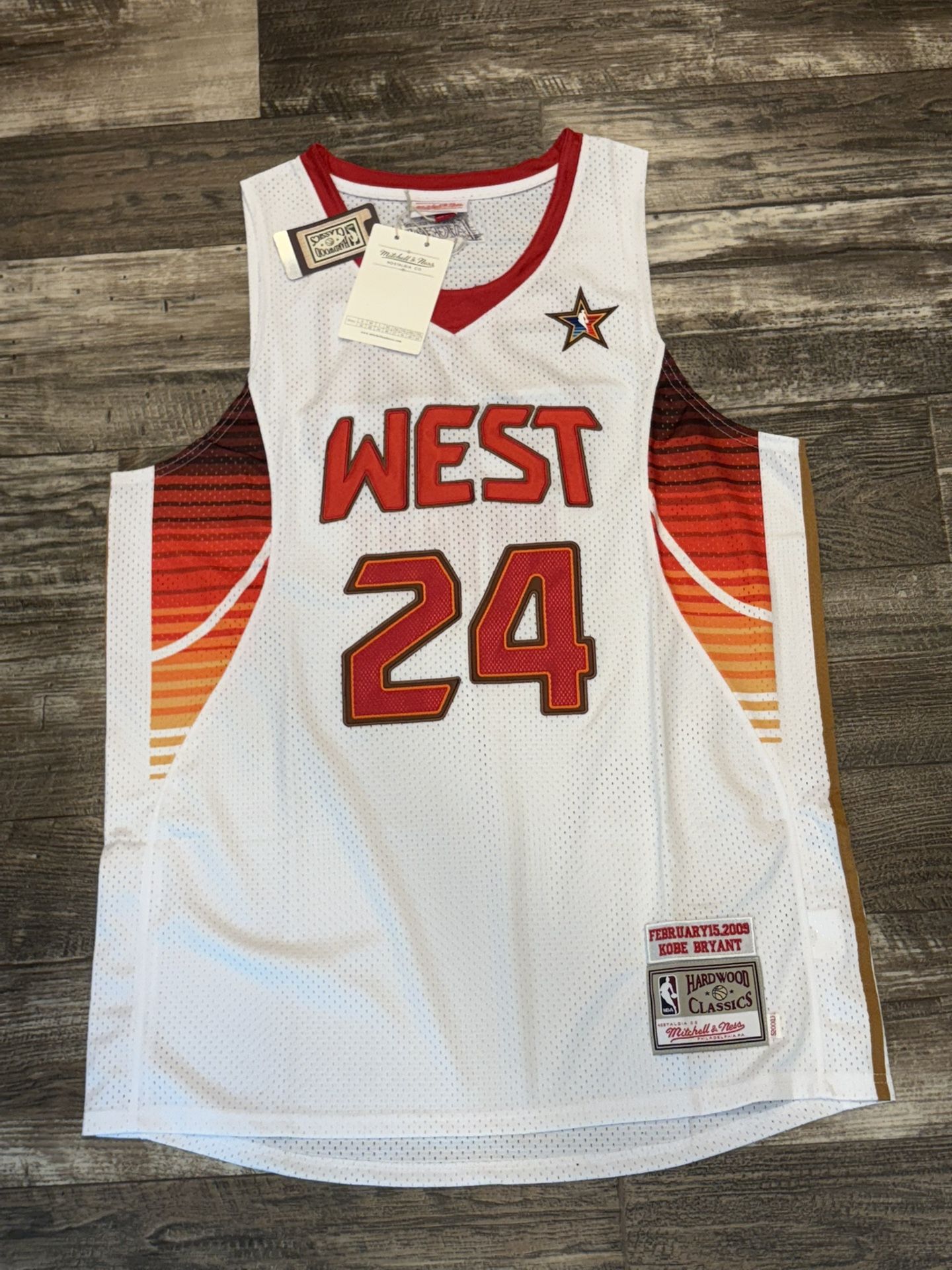 Kobe Bryant (sizes Below) West 2009-10 All Star Jersey Throwback Classic Los Angeles Lakers 