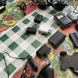 phone holder, wall plugs, earphone , headphones $4 each