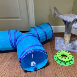 Cat Scratcher, Tunnel and Enrichment Toys