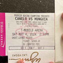 Canelo fight tickets May 4 T mobile arena