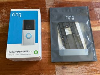 Ring Battery Doorbell Plus, Head-to-Toe HD+ Video  (Battery) / Ring No drill mount included