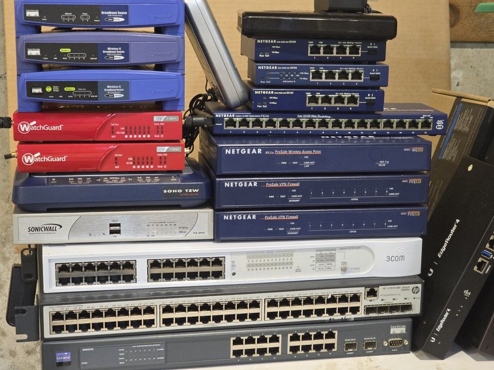 Lot of Computer and Networking Equipment