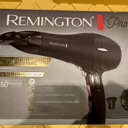 Remington Pro Professional Pearl Ceramic Hair Dryer 1875W Salon Performance Moto