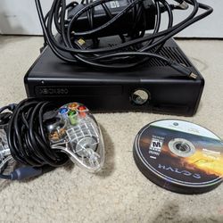Xbox 360 Slim Console Bundle (10 Games & Glow Controller)