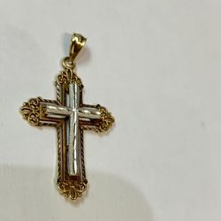 10k Gold Cross #110114-1 MJ