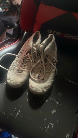 White High-Top Lace-Up Sneakers