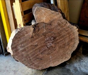 Dark Walnut Live Edge Cookie