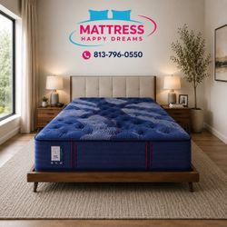 King Size Mattress 15” Sealy Posturepedic Elite Brenham II Medium Direct From Factory, Sealed in Plastic Ready for Same-Day Delivery 🚚