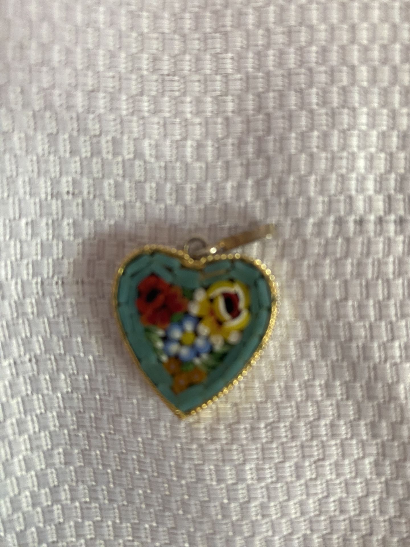 Italian Mosaic Heart Pendant