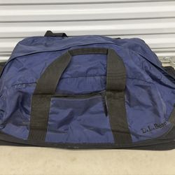 L.L.Bean Large Duffel Travel Bag Blue – Heavy Duty