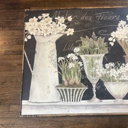 Kathryn White Wood Framed Rustic Print 60” X 30”