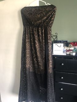 nice strapless lace dress 2xl $10
