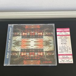 Crystal Method Vegas CD 1997 Concert Ticket Stub Pearl St Northampton 1998 Rare