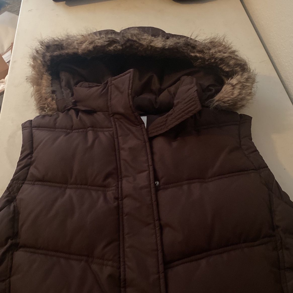 Puffy Vest With Hood