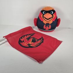 Coachella Valley Firebirds AHL Hockey League Car Window Flag and Plush Mascot