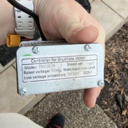 Brand new tires, Used controller and battery, Controller for brushless motors, Battery is 48V 