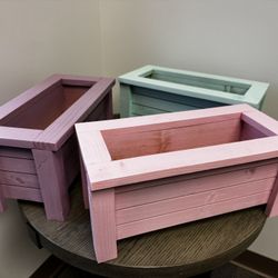 Small Wood Planter