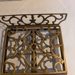 Antique Brass Recipe Holder 