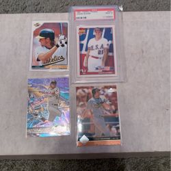 Jason Giambi 4 Card Lot