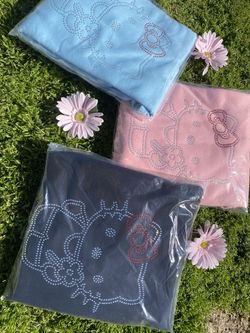 Hello Kitty Rhinestones Hoodies 