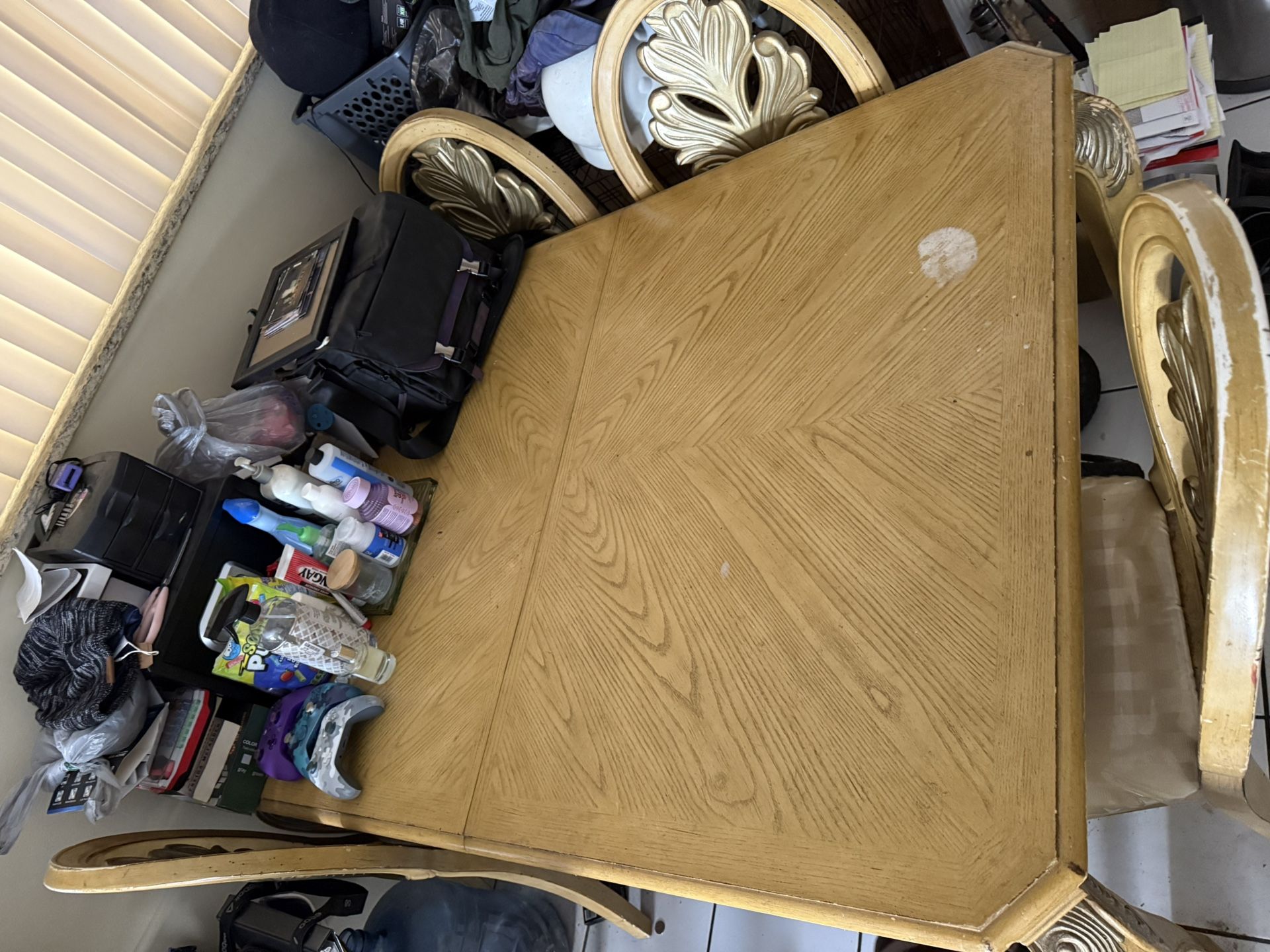 Heavy Wood Dining Table