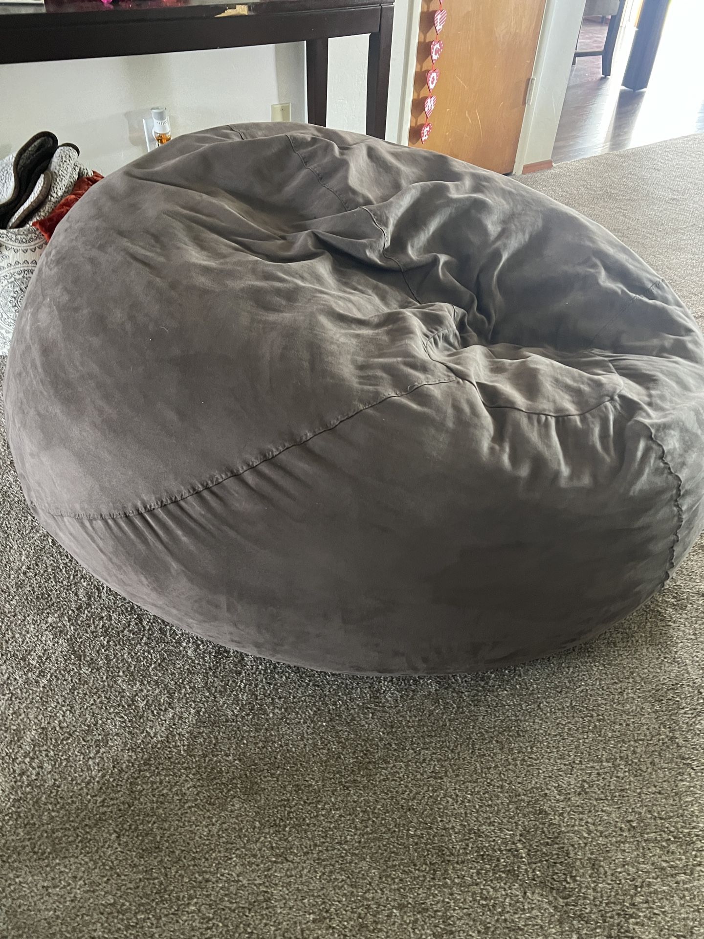 Huge Bean Bag Brown Colored No Holes
