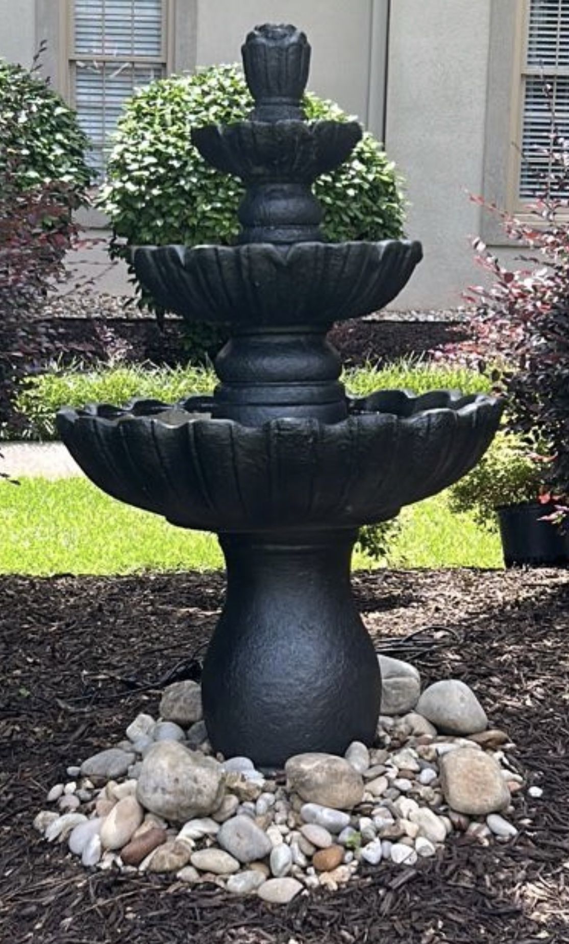 Pike's Nursery. Solid Concrete Water Fountain