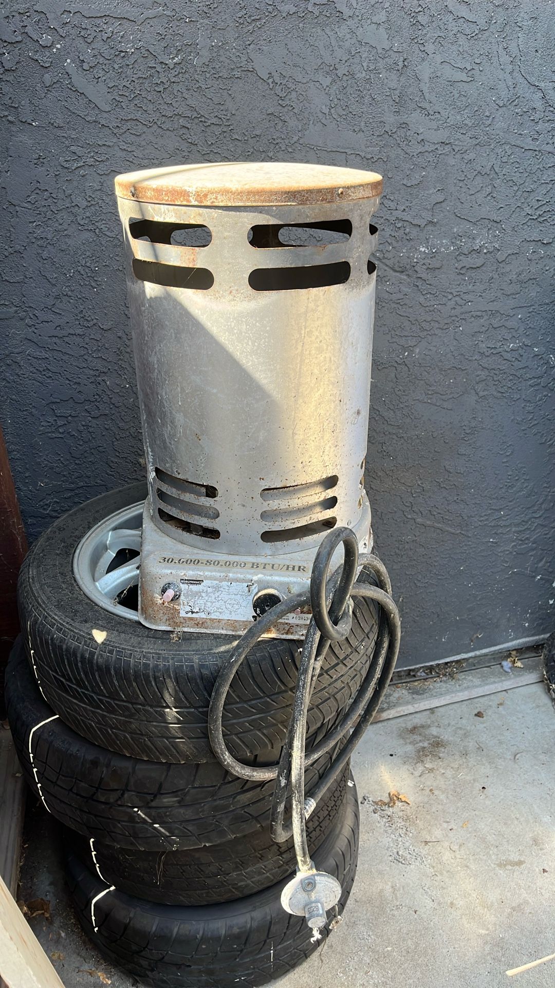 Construction Heater And 14 Inch Rims