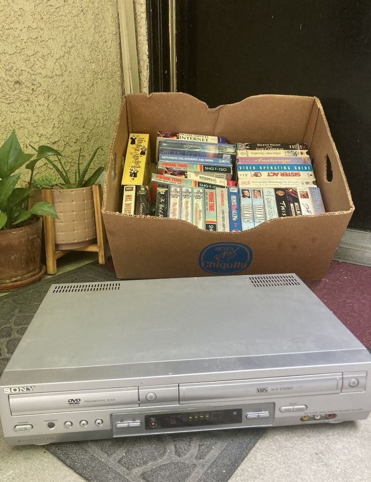 Sony Vhs Dvd Combo With Tapes