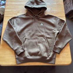 New Nike Acg Tuff Fleece Hoodie Pullover Sweater Brown Men’s S XL (Like M XXL)