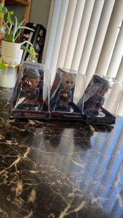 Freddy & Jason Solar Bobbler Figures Set of 3