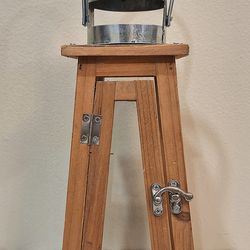 HANDMADE WOODEN LANTERN - RUSTIC FARMHOUSE DECOR