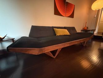 Mid century vintage gondola sofa